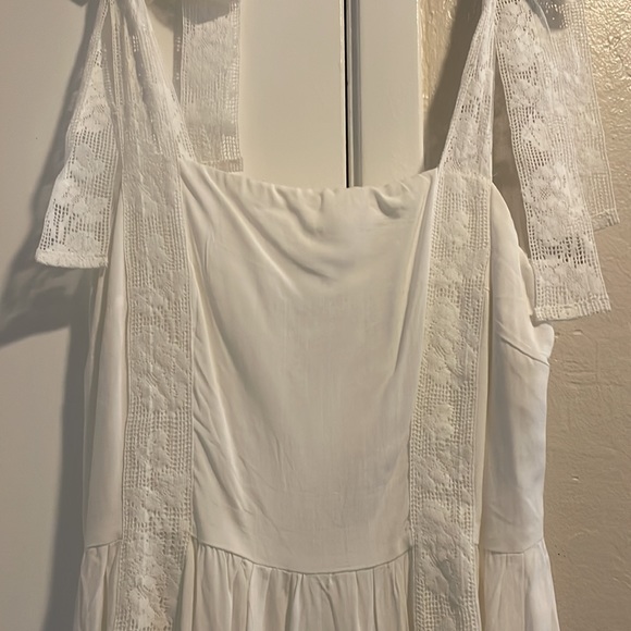 Lulus XS white long summer dress - Picture 2 of 2